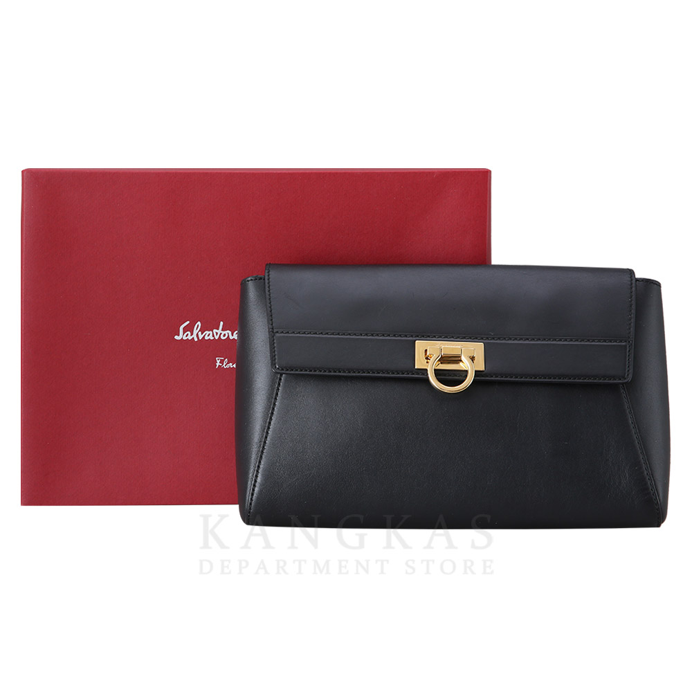 FERRAGAMO(USED)페레가모 간치니 버클 플랩 숄더백